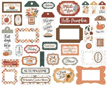 Preview: Echo Park - Stanzteile & Anhänger "Feels Like Fall" Frames & Tags 