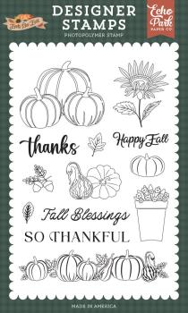Echo Park - Stempelset "Squash And Pumpkins" Clear Stamps