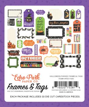 Preview: Echo Park - Stanzteile & Anhänger "Halloween Parade" Frames & Tags 