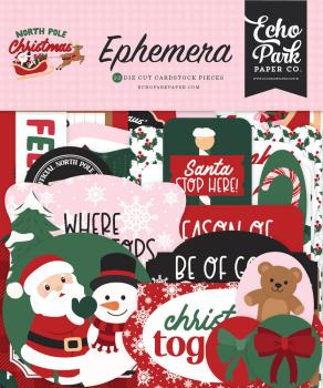 Echo Park - Stanzteile "North Pole Christmas" Ephemera