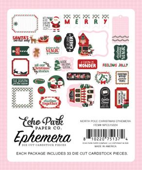 Preview: Echo Park - Stanzteile "North Pole Christmas" Ephemera