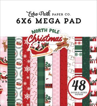 Echo Park - Designpapier "North Pole Christmas" Paper Pack 6x6 Inch - 48 Bogen
