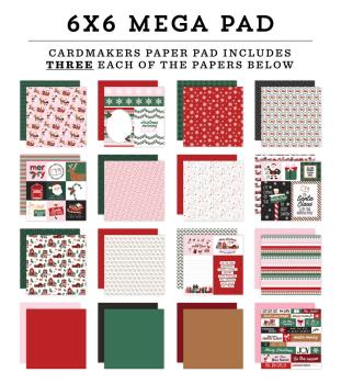 Preview: Echo Park - Designpapier "North Pole Christmas" Paper Pack 6x6 Inch - 48 Bogen