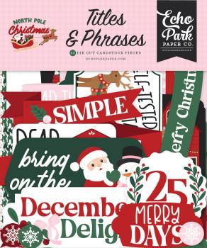 Echo Park - Stanzteile "North Pole Christmas" Titles & Phrases