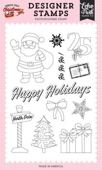 Echo Park - Stempelset "North Pole Sign" Clear Stamps