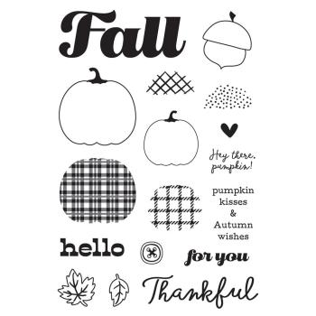 Preview: Simple Stories - Stempelset "Pumpkins & Plaid" Clear Stamps 