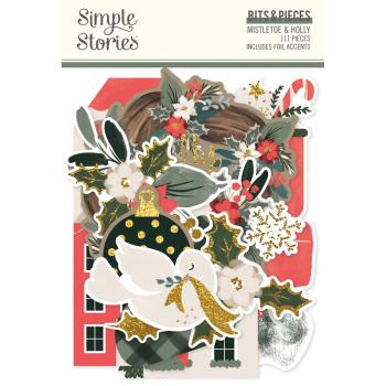 Simple Stories - Stanzteile "Mistletoe & Holly"  Bits & Pieces 