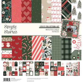Simple Stories - Collections Kit "Mistletoe & Holly" 12 Bogen Designpapier