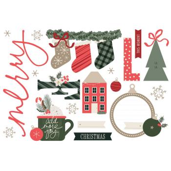 Preview: Simple Stories - Stanzteile "Mistletoe & Holly" Die Cuts