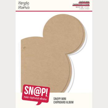 Simple Stories SN@P! Binder - Album 6x9 Inch - Mini Chipboard Album Mouse Ear 
