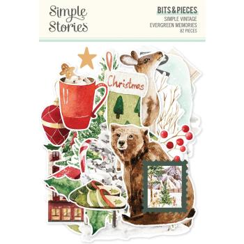 Simple Stories - Stanzteile "Simple Vintage Evergreen Memories"  Bits & Pieces 