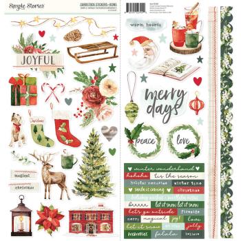 Simple Stories - Aufkleber "Simple Vintage Evergreen Memories Icons" Cardstock Sticker 