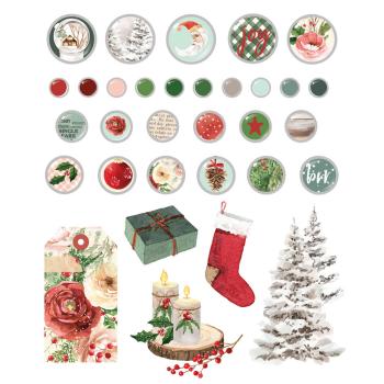 Preview: Simple Stories - Decorative Brads "Simple Vintage Evergreen Memories" 