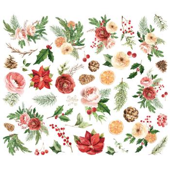 Preview: Simple Stories - Stanzteile "Simple Vintage Evergreen Memories" Floral Bits & Pieces 