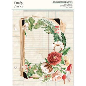 Simple Stories SN@P! Binder "Simple Vintage Evergreen Memories" Album 6x8 Inch