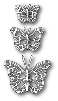 Memory Box Die - Leavenworth Butterfly Trio - Faltkarten.com