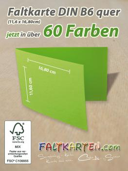 Doppelkarte - Faltkarte 240g/m² DIN B6 quer in bordeaux-rot