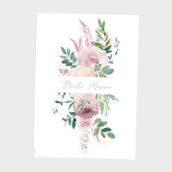 Spruchposter "Blush Rose" | Geschenkidee | Personalisiert  | Muttertag | Wanddeko
