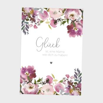 Spruchposter "Pink Bunch" | Geschenkidee | Personalisiert  | Muttertag | Wanddeko