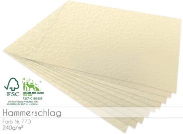 Cardstock "Struktur" - Bastelpapier 240g/m² DIN A4 in hammerschlag