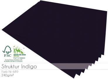 Cardstock - Bastelpapier 220g/m² DIN A4 in struktur indigo Cardstock - Bastelpapier 220g/m² DIN A4 in struktur indigo