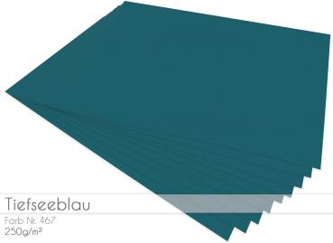Scrapbooking-/ Bastelpapier 225g/m² DIN A3 in tiefseeblau