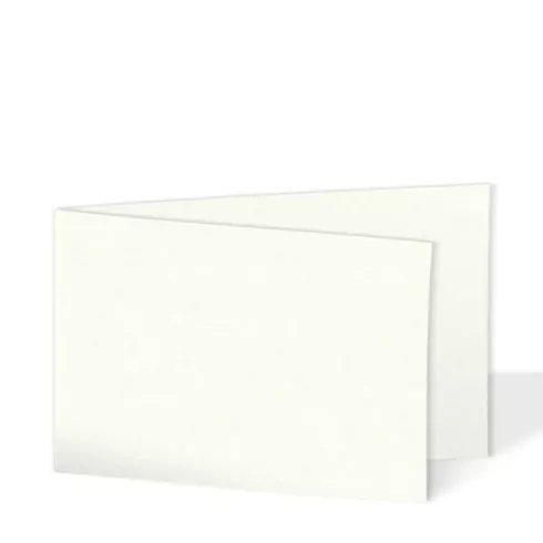 Doppelkarte - Faltkarte 240g/m² DIN A6 quer in elfenbein