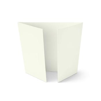 Altarfalz-Karte quadratisch (14,8x14,8cm) 240g/m² in elfenbein