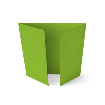 Altarfalz-Karte quadratisch (14,8x14,8cm) 240g/m² in grasgrün