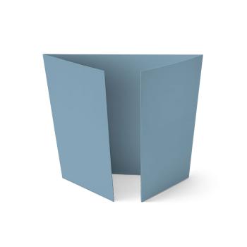 Altarfalz-Karte quadratisch (14,8x14,8cm) 220g/m² in graublau