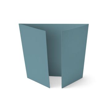 Altarfalz-Karte quadratisch (14,8x14,8cm) 240g/m² in petrol