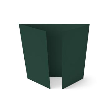 Altarfalz-Karte quadratisch (14,8x14,8cm) 225g/m² in samtgrün