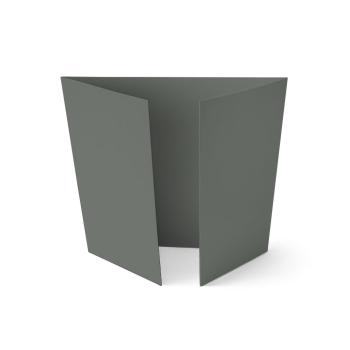 Altarfalz-Karte quadratisch (14,8x14,8cm) 220g/m² in schiefergrau