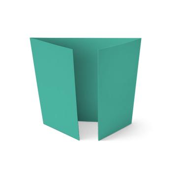 Altarfalz-Karte quadratisch (14,8x14,8cm) 240g/m² in türkis