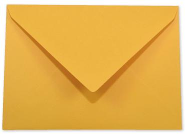 Briefumschläge - Briefhüllen in altgold, DIN B6 120g/m² oF, Nassklebung
