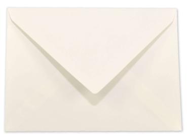 Briefumschläge - Briefhüllen in elfenbein, DIN B6 120g/m² oF, Nassklebung