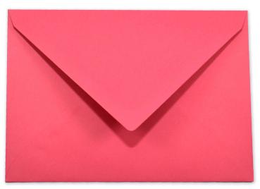 Briefumschläge - Briefhüllen in fuchsia, DIN B6 120g/m² oF, Nassklebung