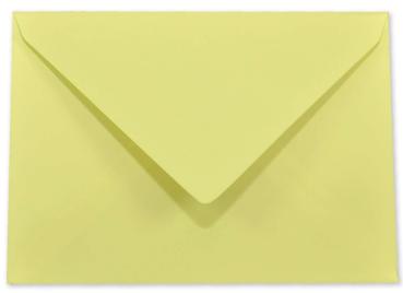 Briefumschläge - Briefhüllen in gelb, DIN B6 120g/m² oF, Nassklebung