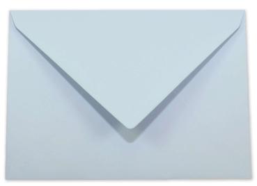 Briefumschläge - Briefhüllen in hellblau, DIN B6 120g/m² oF, Nassklebung
