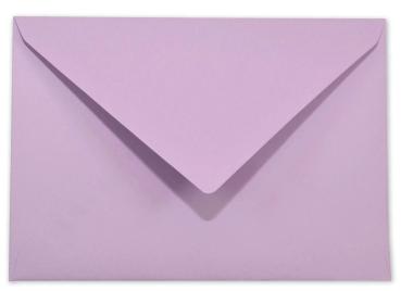 Briefumschläge - Briefhüllen in lavendel, DIN B6 120g/m² oF, Nassklebung
