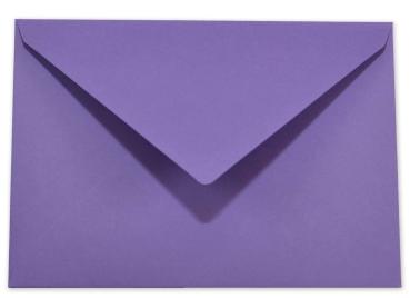 Briefumschläge - Briefhüllen in violett, DIN B6 120g/m² oF, Nassklebung