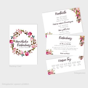 Backing-Card "Pink Bunch" 11x16