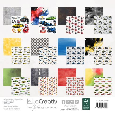 Preview: LaCreativ - Designpapier "PS Power" Paper Pack 6x6" - 24 Bogen