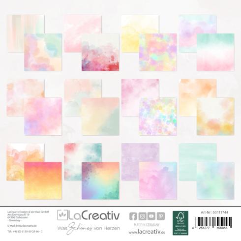 LaCreativ - Designpapier "Pastellzauber" Paper Pack 6x6" - 24 Bogen