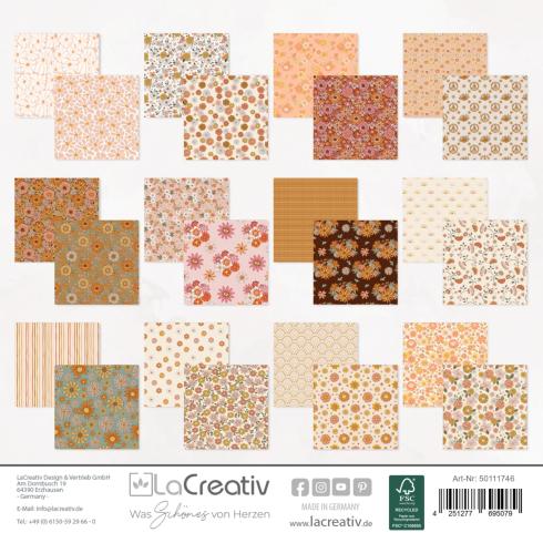LaCreativ - Designpapier "Summer of Love" Paper Pack 6x6" - 24 Bogen