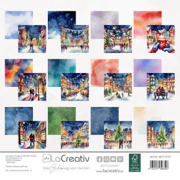Preview: LaCreativ - Designpapier "Weihnachten in der Stadt" Paper Pack 6x6" - 24 Bogen
