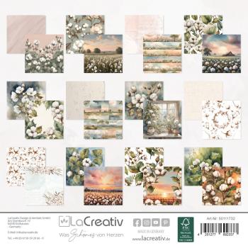 LaCreativ - Designpapier "Zarte Baumwollträume" Paper Pack 6x6" - 24 Bogen