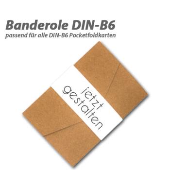 Banderole B6 für Pocketfold Karte