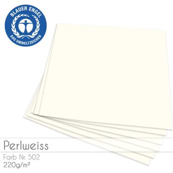 Cardstock "Basic" 12"x12" 220g/m² (30,5 x 30,5cm) in perlweiss