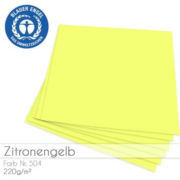 Cardstock "Basic" 12"x12" 220g/m² (30,5 x 30,5cm) in zitronengelb